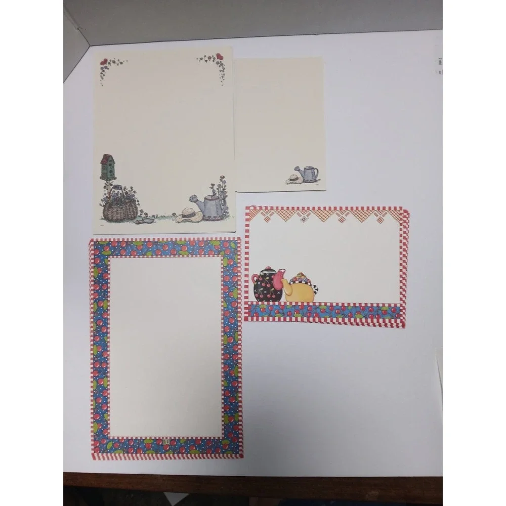 Olympia Vintage Country Memories Deb Haas/ Mary Engelbreit Stationary Paper Lot